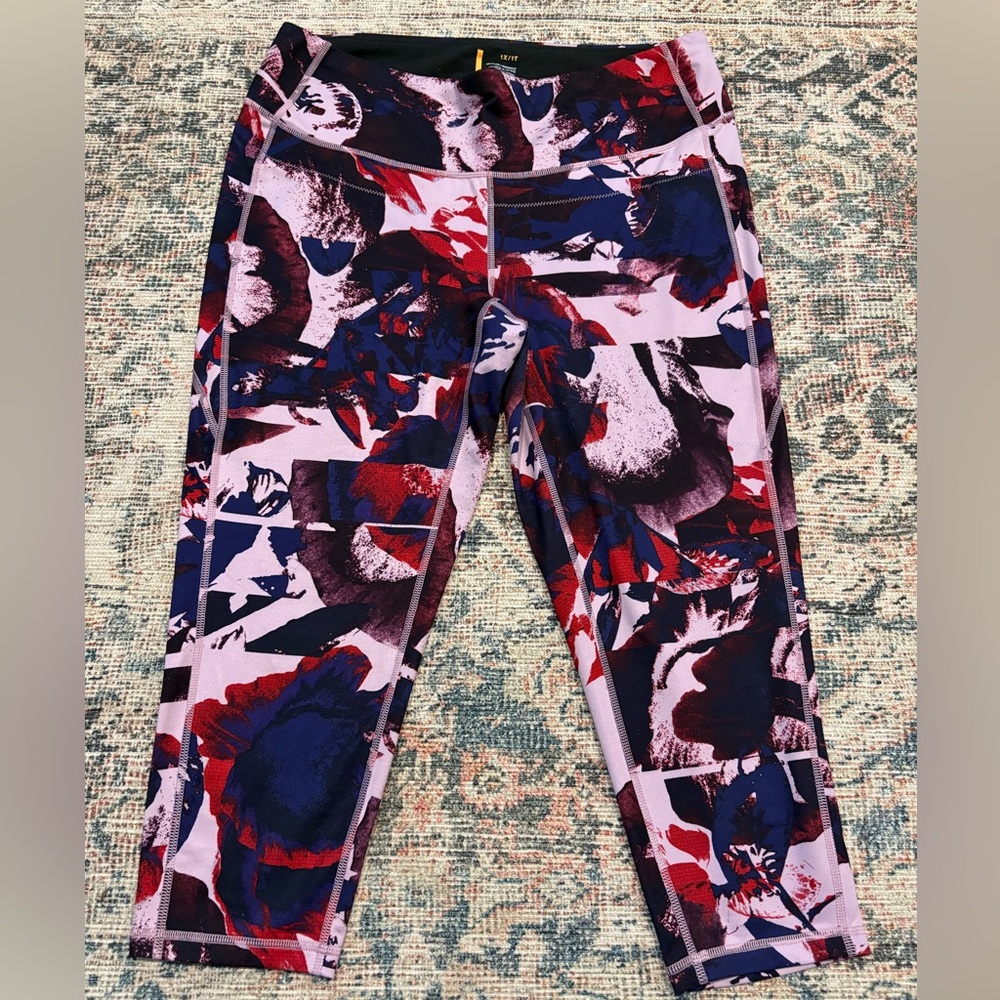 Lucy plus size cropped activewear leggings, women’s 1X